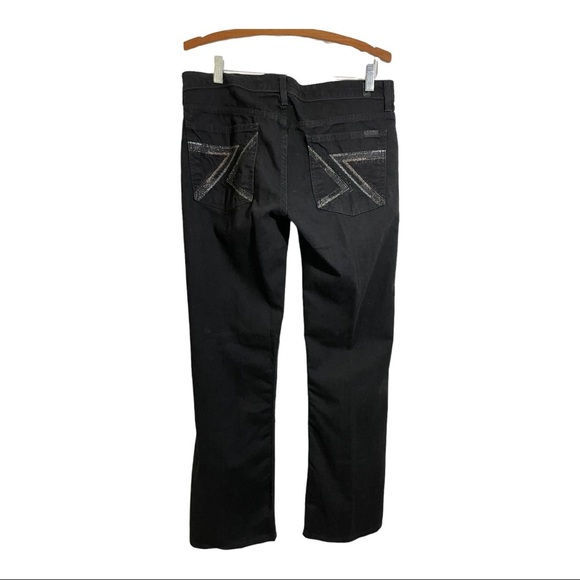 7 for all mankind flynt black jeans size 31. Bootcut.womens - Picture 8 of 12